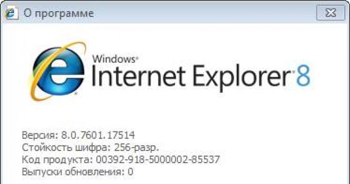 Nous mettons à jour le navigateur Internet Explorer vers la version actuelle