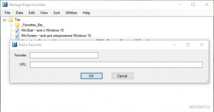 Posizione della cartella Preferiti di Win10 – Edge